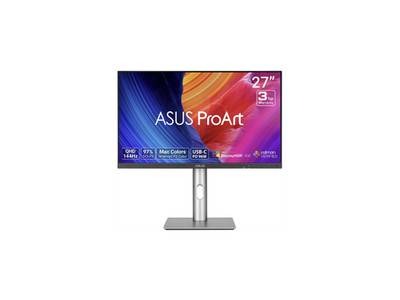 ASUS ProArt 27 inch QHD 2K 1440P 144Hz IPS Adaptive Sync USB-C Auto KVM HDR400 B