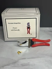 VTG PHB Hinged Trinket Box GARDEN PRUNING SHEARS Midwest Cannon Falls MIB