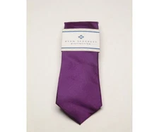Ryan Seacrest Distinction Solid Purple Necktie,,OS