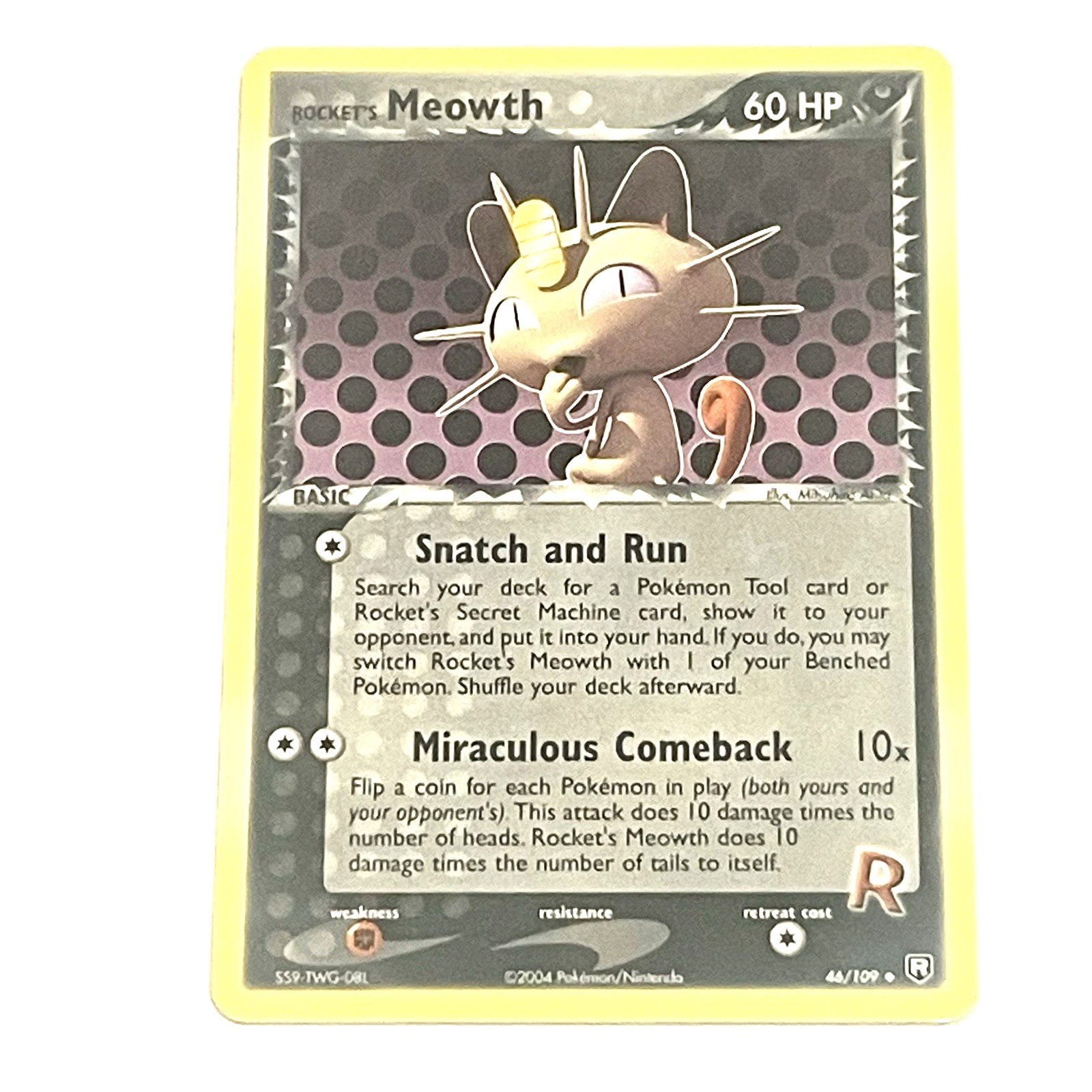 Rocket's Meowth 46/109 EX Team Rocket Returns VLP 04 Vintage Pokémon TCG NonHolo