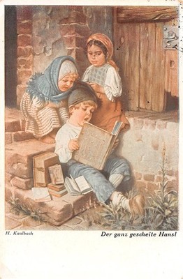 714133) nette Kinder AK ''Der gescheite Hans!'' gelaufen 1932