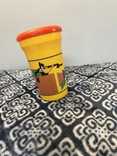 1994 warner Bros (betras Usa) Bugs And Daffy Cup W/ Lid (no Straw) Collectible !