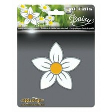 4" 3d cals daisy chrome cruiser auto car bumper sticker decal made in usa