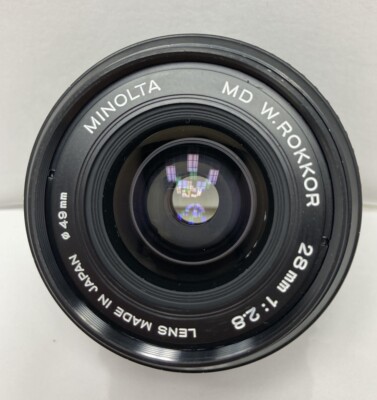 MINT] Minolta MD W.Rokkor 28mm f/2.8 Wide Angle MF Lens From JAPAN