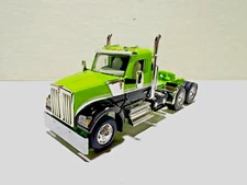 DCP, FIRST GEAR 1/64 SCALE W-990 KENWORTH, DAY CAB, LIME GREEN & BLACK