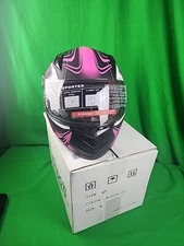 Typhoon Helmet Type K77 Matt Fluo Pink Size L New In Box Motorcycle