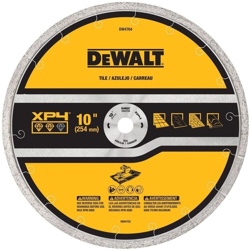 DEWALT DW4764 10-Inch by .060-Inch Premium XP4 Tile Blade Wet - Picture 7 of 7