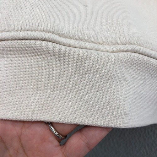 Felpa con cappuccio Air Jordan uomo piccola panna pullover foderata in pile comoda - Foto 10 di 23