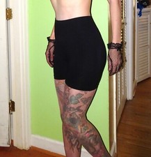 Vintage Black Short Leg Girdle M shapewear pinup retro shapewear sissy pantie