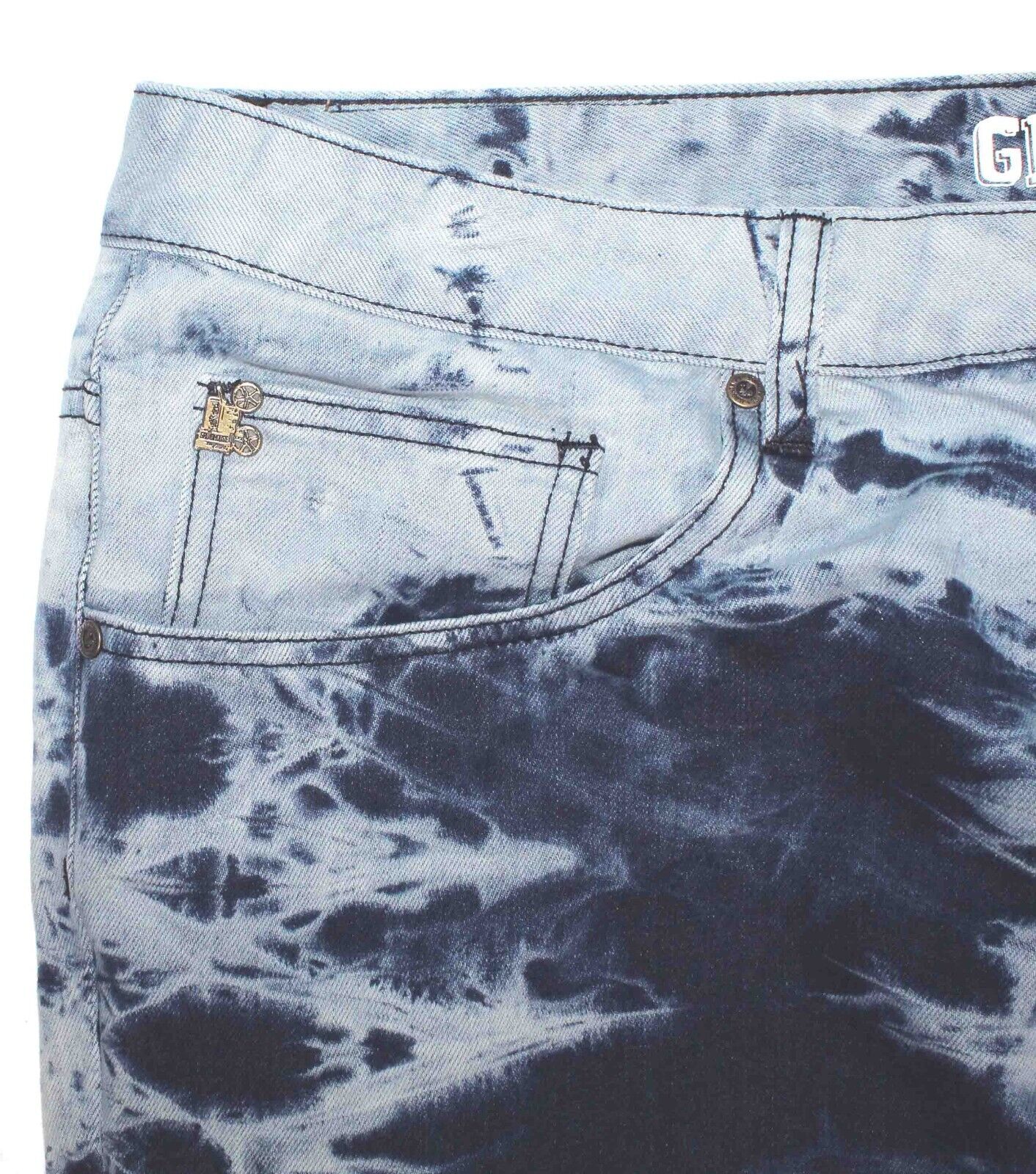 Grindhouse Bleached Washed Jeans Unique Designs M… - image 4