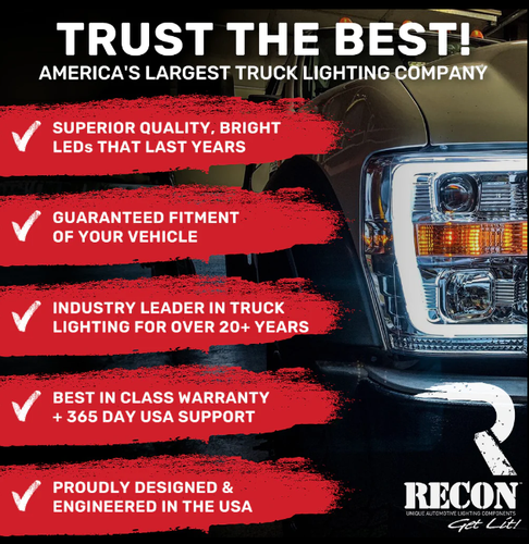 Recon Smoke Lens LED 3rd Brake Light W/ White Cargo Light For 19-21 GM 1500/2500 - Picture 12 of 13