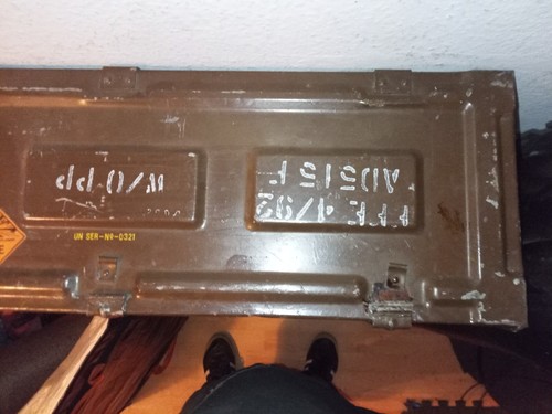 Army Amunition Box, Military Box Ammo Carrier Metal Large 85cm - Picture 4 of 12
