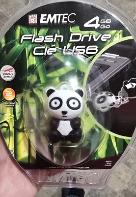 Emtec Panda 4GB USB Flash Drive NEW