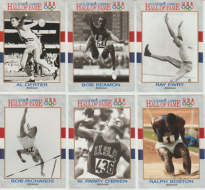 1991 Impel U.S. Olympic HOF Field Events 6 cards lot NM 1900 - 1968 medalists