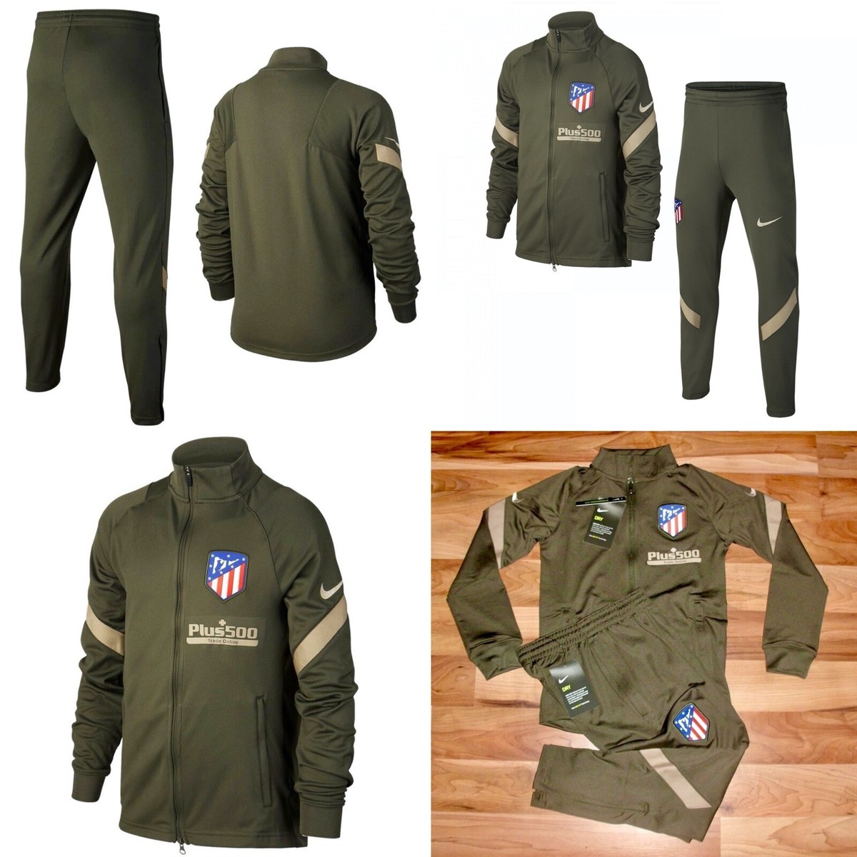 Soccer Tracksuit Atletico Madrid Tracksuit Khaki Nike Atletico