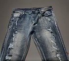NWOT American Breed Men’s Jeans 38 X 33 Distressed Blue — photo 3