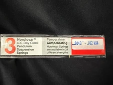 400 Day - Anniversary Clock .0040 Pendulum Suspension Spring Wire 3pc Horolovar