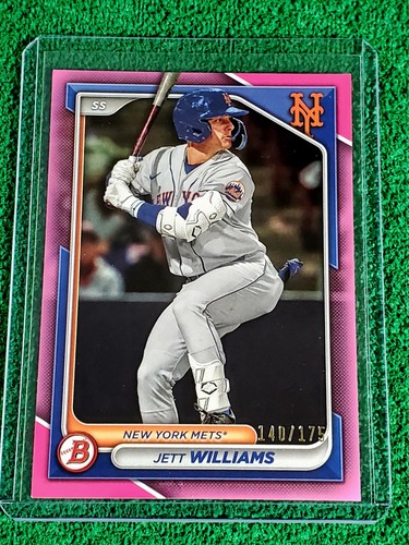 Jett Williams 2024 Bowman Prospect Pink Paper Parallel 140/175 #BP-54 NY Mets
