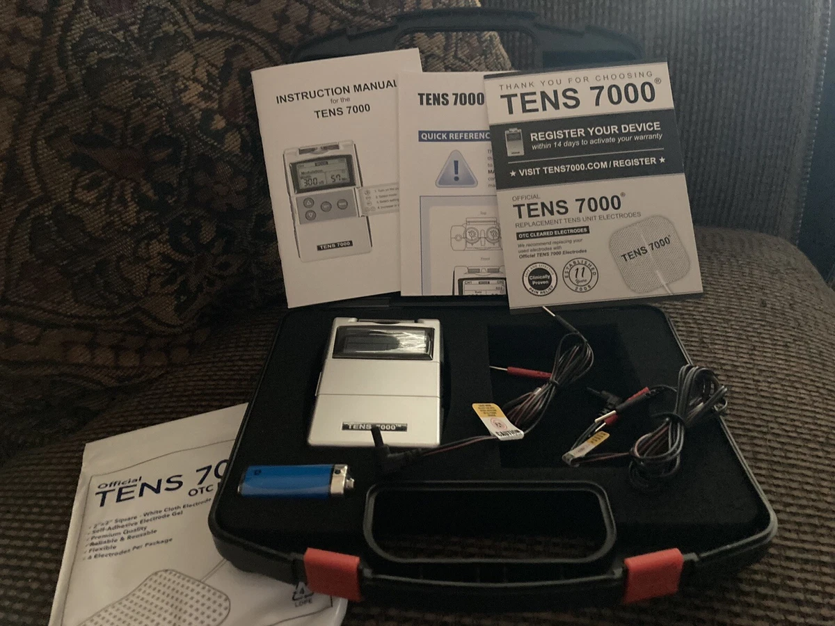 TENS 7000 Digital TENS Unit with Accessories - TENS Unit Muscle Stimulator NEW