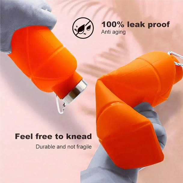 Collapsible Silicone Folding 700ml Bpa Free Compact (2 Pack)