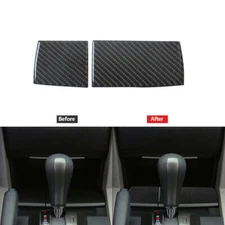 2Pcs Carbon Fiber Ashtray Panel Trim Cover For Honda Accord Sedan 2008-2012
