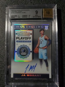 2019-20-Ja-Morant-Contenders-Premium-Playoff-Ticket-Auto-RC-BGS-9-Mint-039-d-99