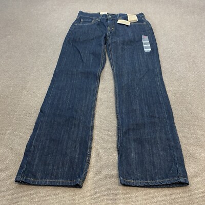 Levis 527 Jeans Mens 30X30 Slim Bootcut Western Dark Wash Denim Classic Cotton