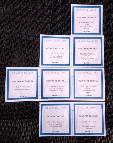 Beautycounter 8 Assorted Countercontrol Sample Packets / NEW