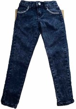 Pink Latte Jeans Girls Size 5 Adjustable Waist Denim Blue