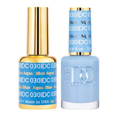 DND DC Soak Off Gel + Nail Polish - 030 - Aqua Blue