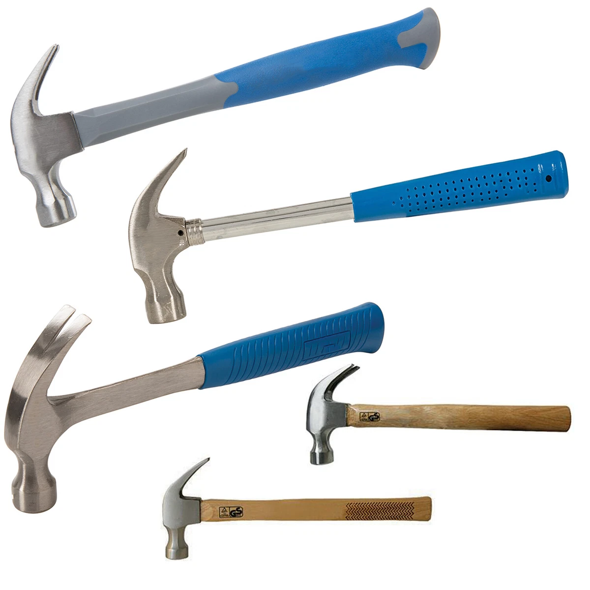 Different types outlet of claw hammers