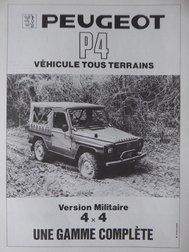 Solido N103 - Peugeot P4 Radio Armée Française - 1/43 - Zamak - Neuf Sous Boîte