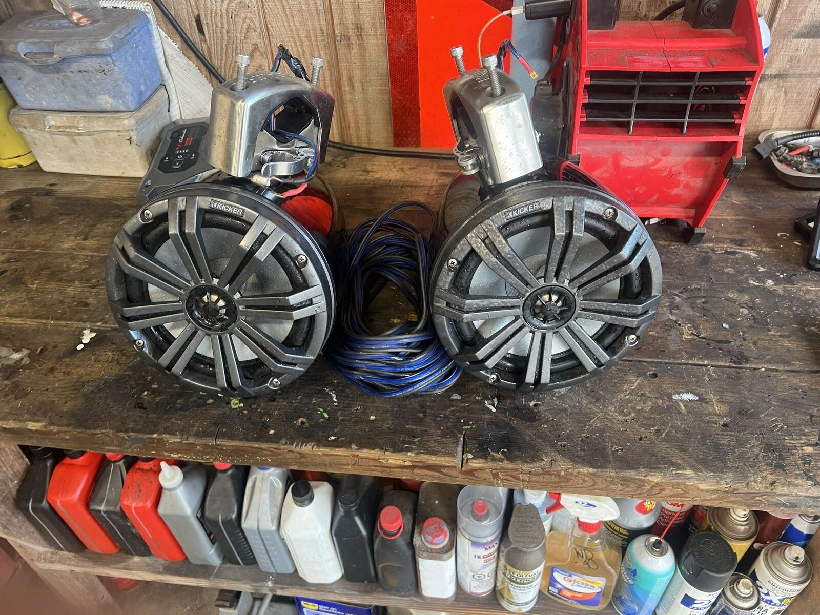 Wake Tower Kicker Speakers 8 For Sxs/truck/boat With Billet Clamps eBay