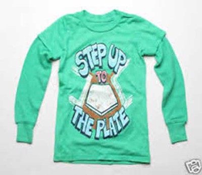MADE U LOOK STEP UP TO THE PLATE TEE (GREEN)