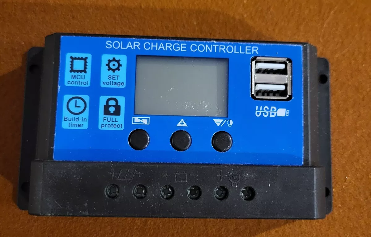 Solar Charge Controller Model W88-C 12V/24V 30A New - USA Seller