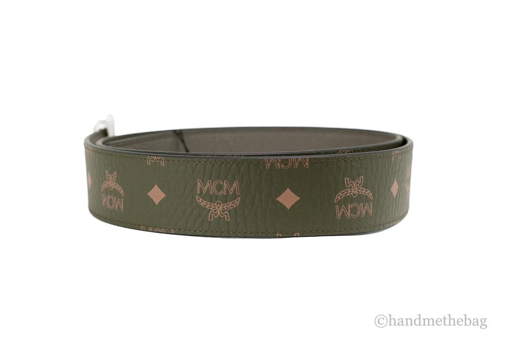 MCM Claus Adjustable Leather Belt In Sea Turtle At Nordstrom Rack