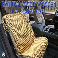 Zone Tech Natural Wooden Beaded Car Seat Chair Cover Massage Cool Cushion 