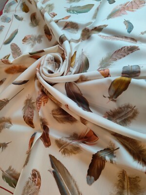 Hermes Scarf Plumes Red 90cm Silk Carre Feather HENRI DE LINARES