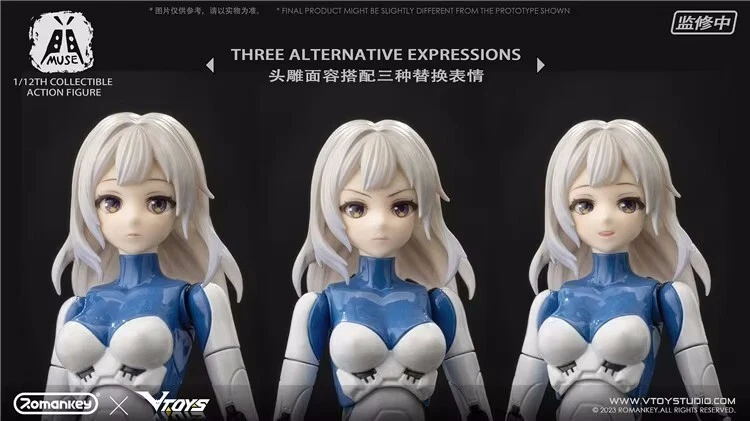 1:12 Romankey x VTOYS Muse Game Cartoon Solider Action Figure Toys Collectible - Image 4 of 4