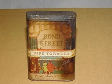VINTAGE PHILIP MORRIS BOND STREET PIPE SMOKING TOBACCO TIN ****EMPTY***