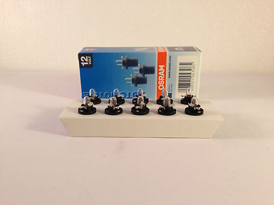 10 Piece Osram 2721mf 12 V 1 2 W B8 5d Lamp Instrument Light Car Ebay 