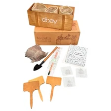 Ebay Branded Merch Terzetto Blossom Kit Herb Garden Wooden Crate Growing Set