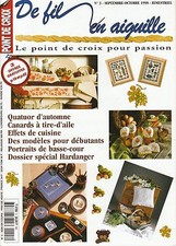De fil en aiguille N°3 point de croix Hardanger cuisine