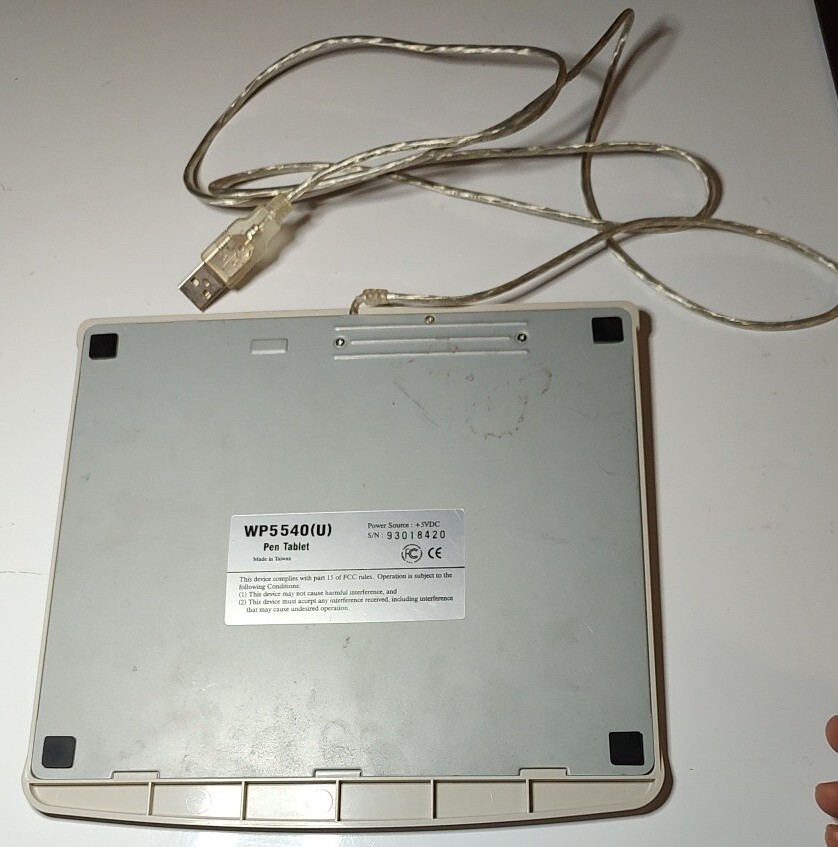 Vintage DigiPro WP5540 USB Graphics Tablet NO PEN