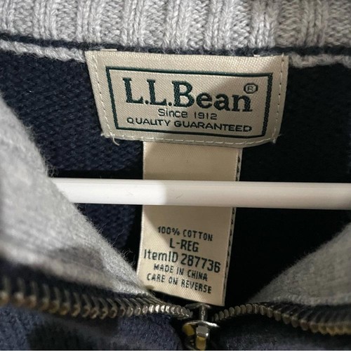 L.L. Bean Sweatshirt Herren Gr. Large blau grau - Bild 2 von 3