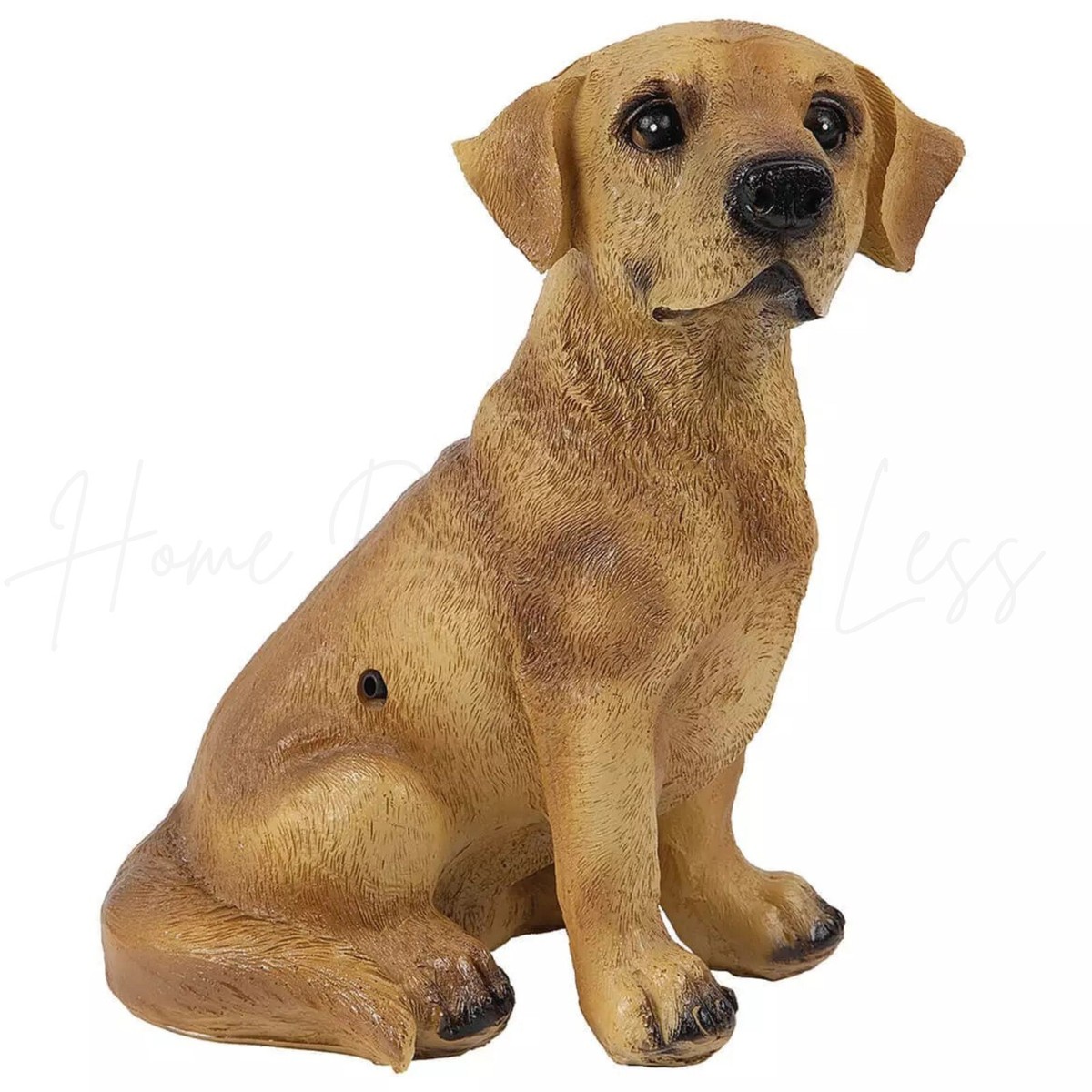 Motion Sensor Barking Labrador Puppy Dog Garden Statue Sculpture