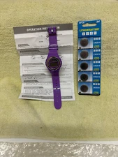 Montic Purple Plastic Digital Fashion Watch With Battery