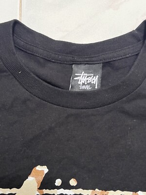 Men BAPE × stussy ILL COLLABORATION Shark T-shirt Black A Men BAPE × stussy ILL COLLABORATION Shark T-shirt Black A