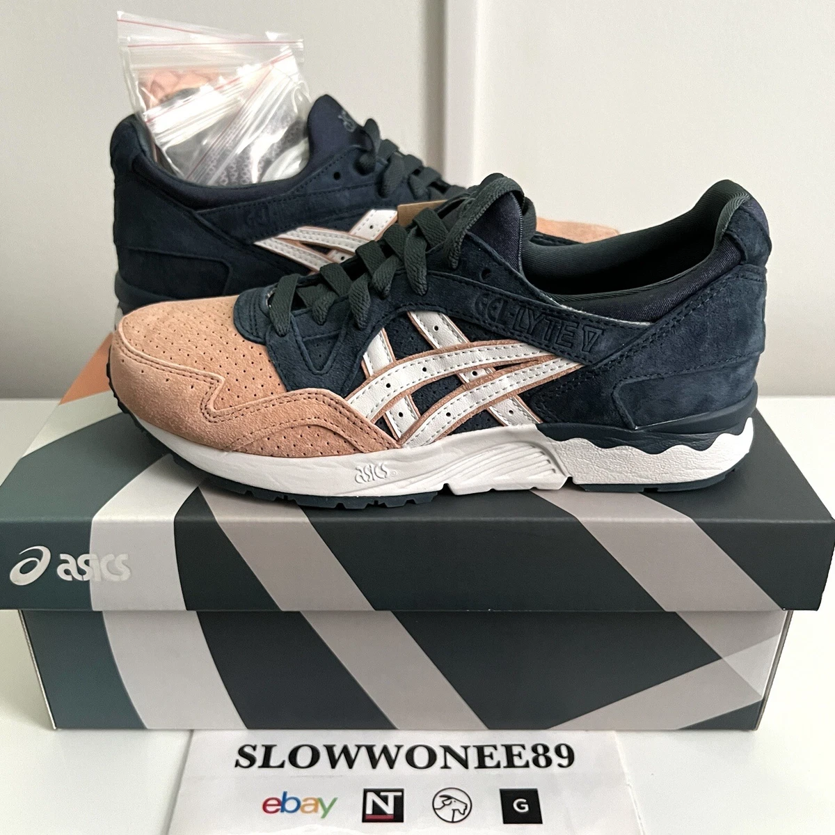 NEW KITH ASICS Gel Lyte V Salmon Toe Sz 6 10th Anniversary KXTH *SAME DAY SHIP*