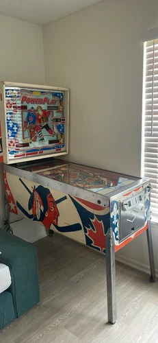 Vintage Bobby Orr Power Play Pinball Machine
